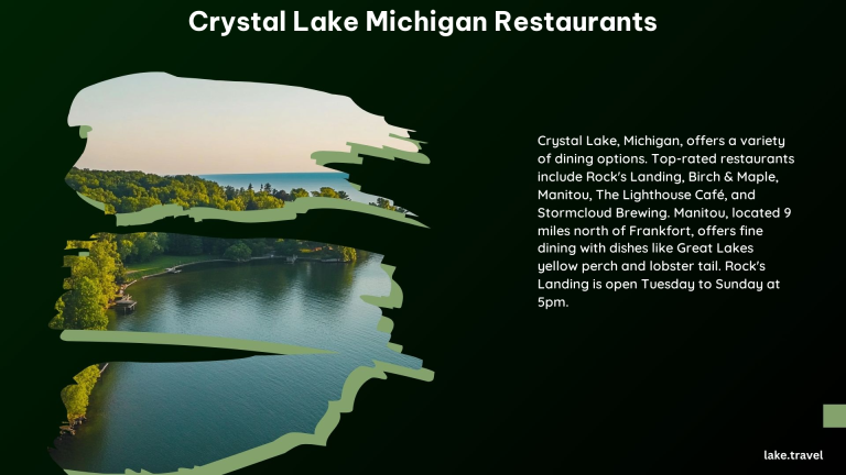 Crystal Lake Michigan Restaurants