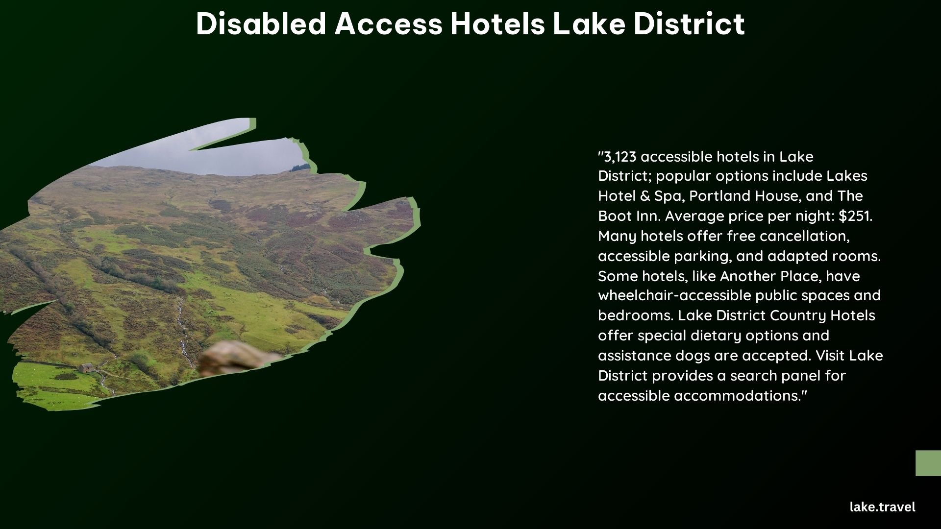 Disabled Access Hotels Lake District