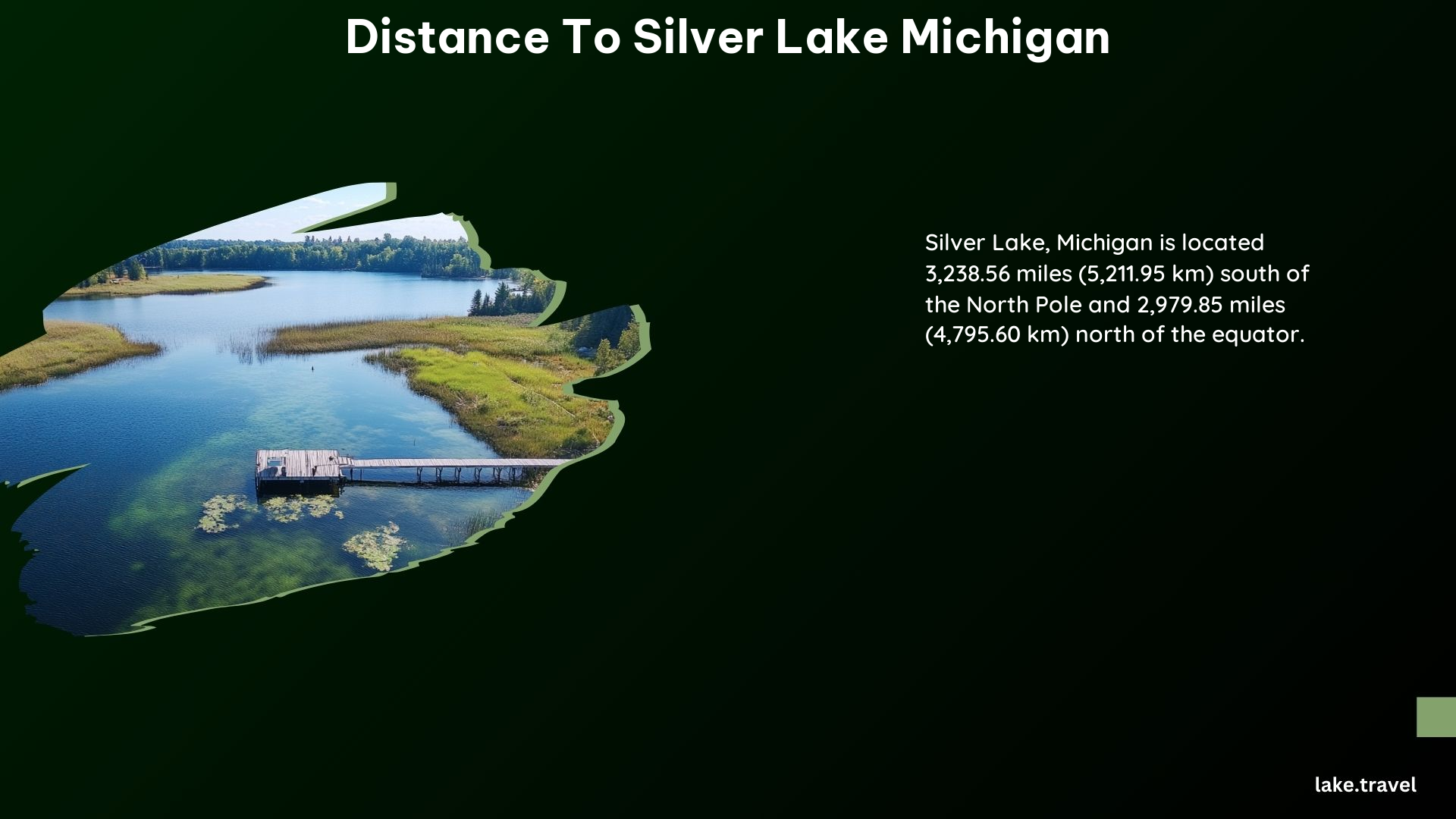 Distance to Silver Lake Michigan