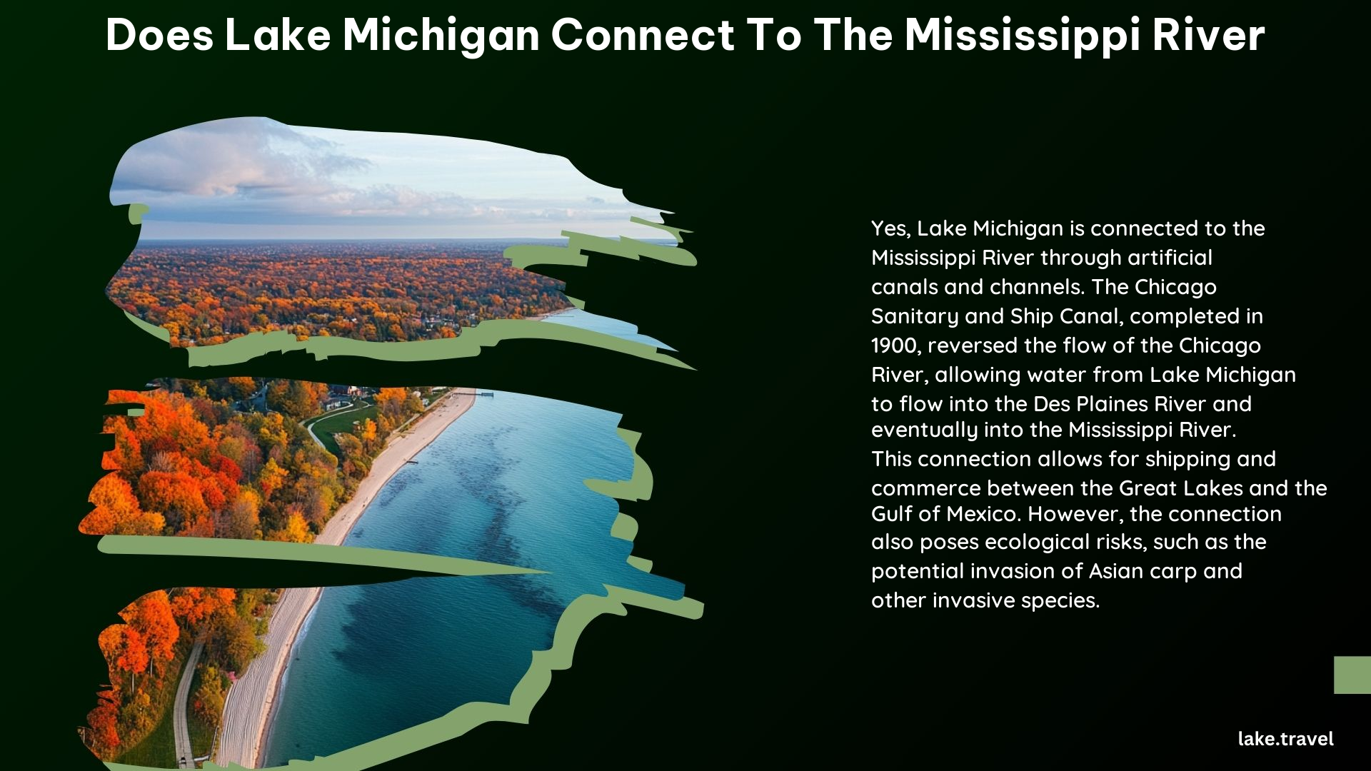 Does Lake Michigan Connect to the Mississippi River