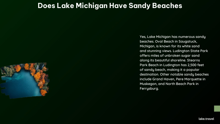 Does Lake Michigan Have Sandy Beaches