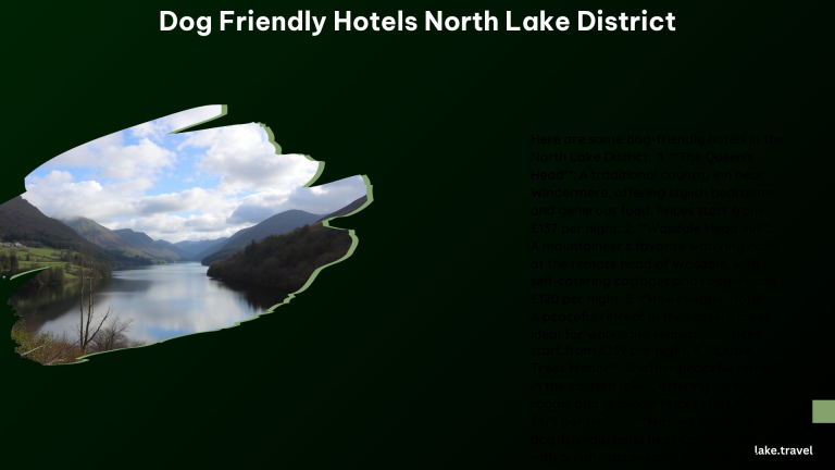 Dog Friendly Hotels North Lake District