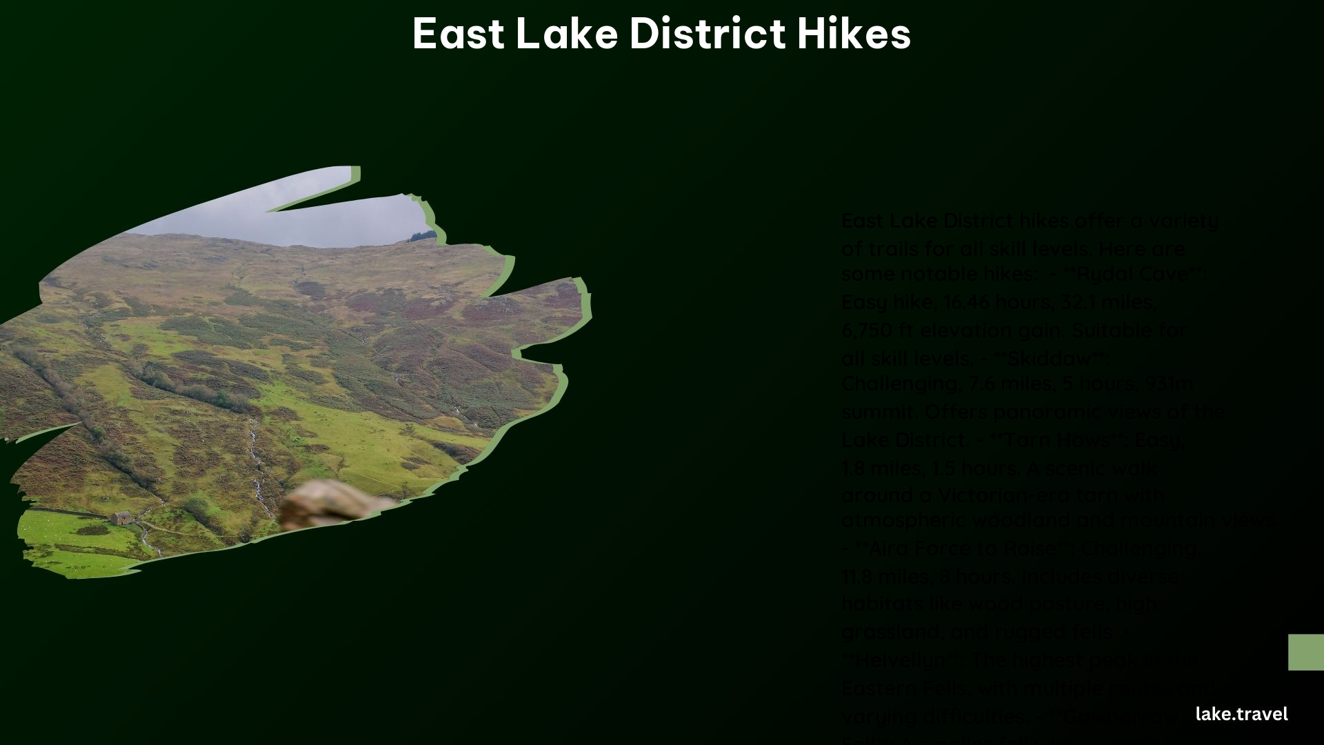 East Lake District Hikes