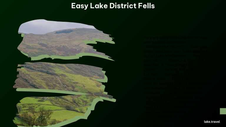 Easy Lake District Fells