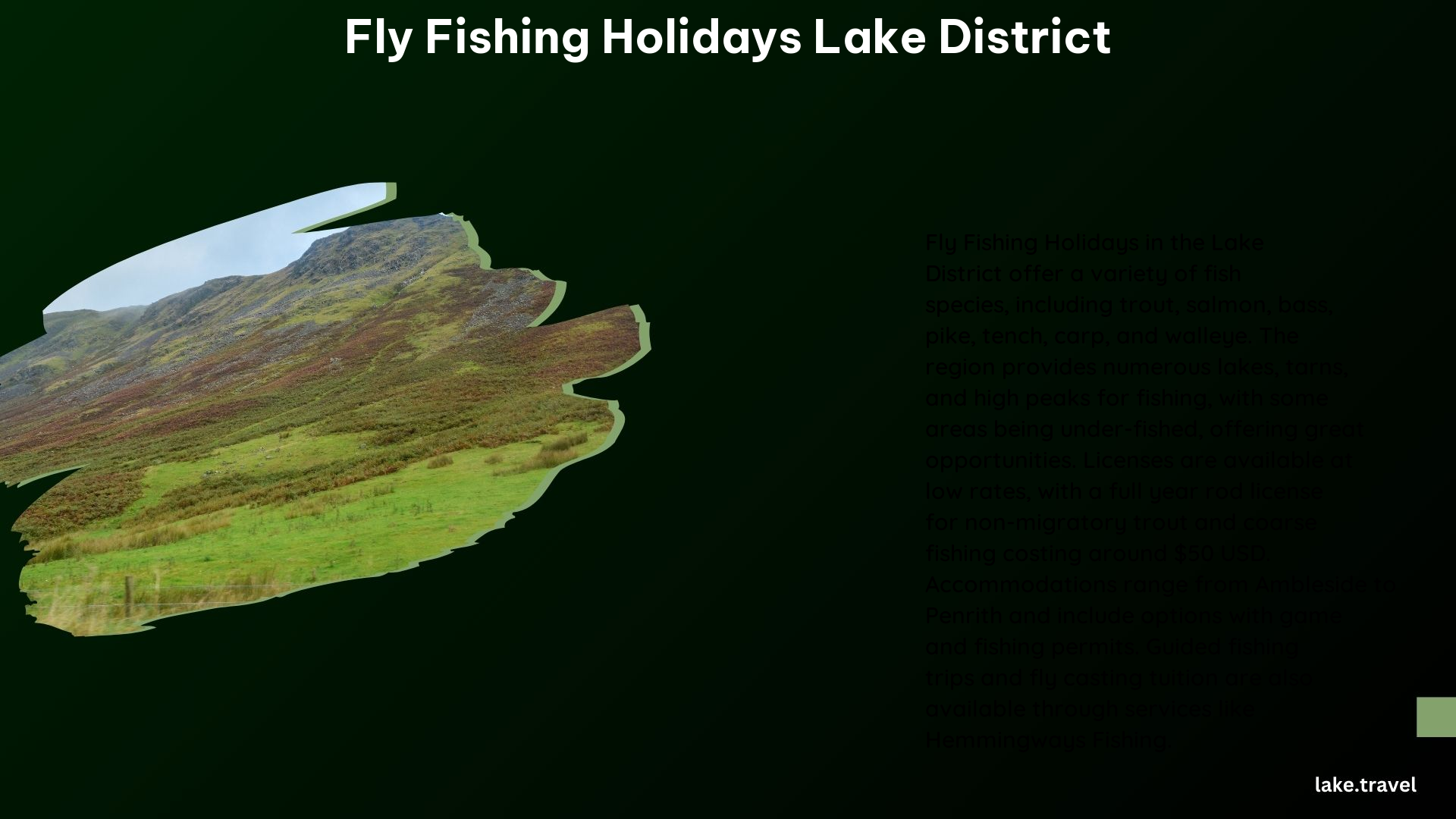 Fly Fishing Holidays Lake District