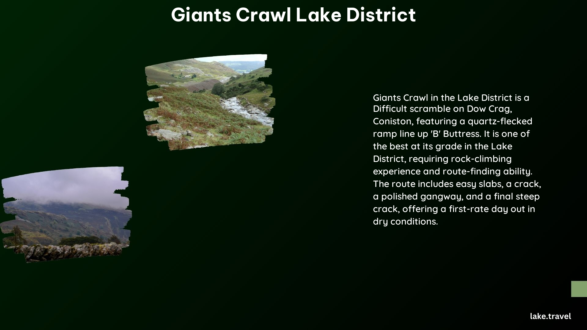 Giants Crawl Lake District