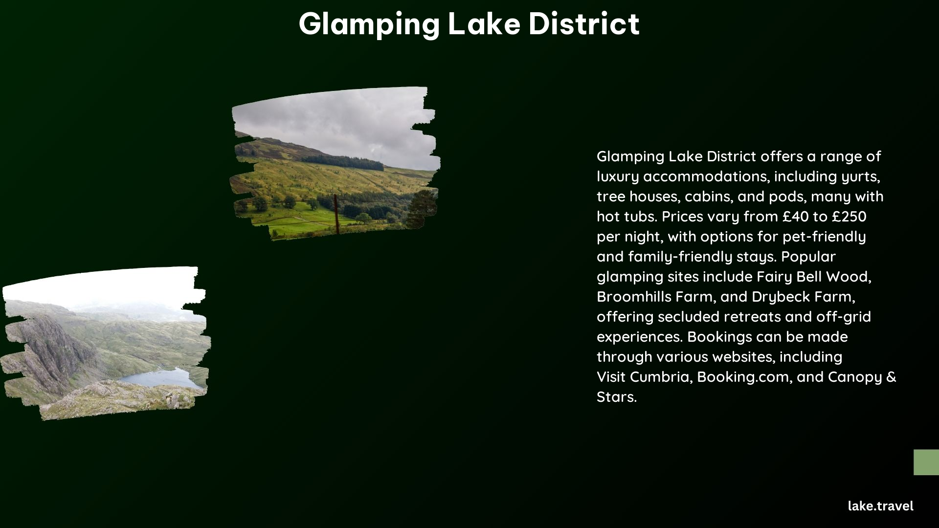 Glamping Lake District