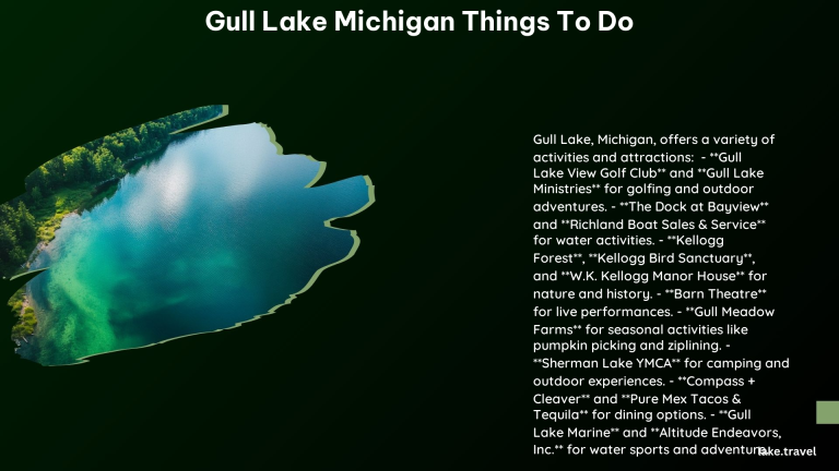 Gull Lake Michigan Things to Do