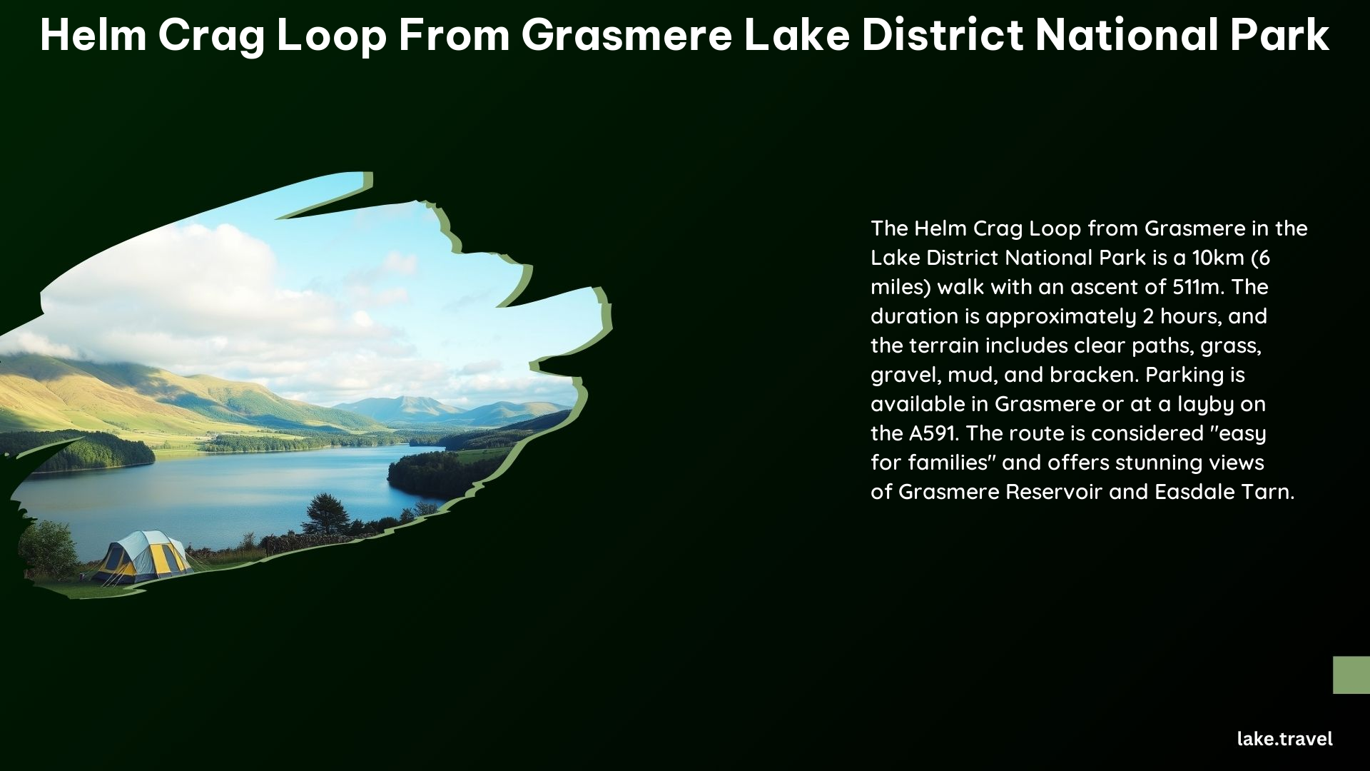 Helm Crag Loop From Grasmere Lake District National Park