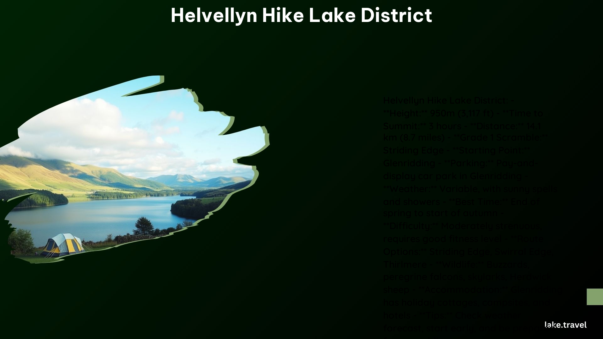 Helvellyn Hike Lake District