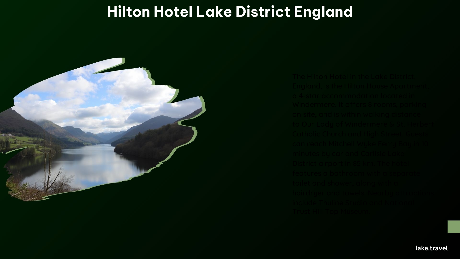 Hilton Hotel Lake District England