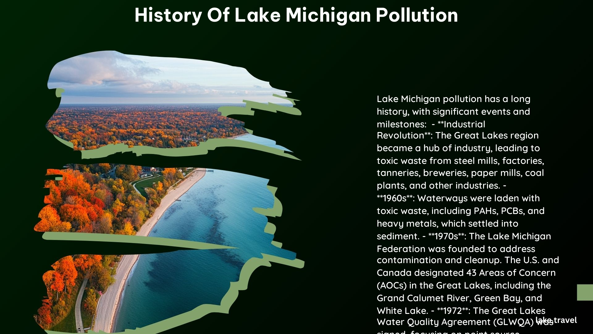 History of Lake Michigan Pollution