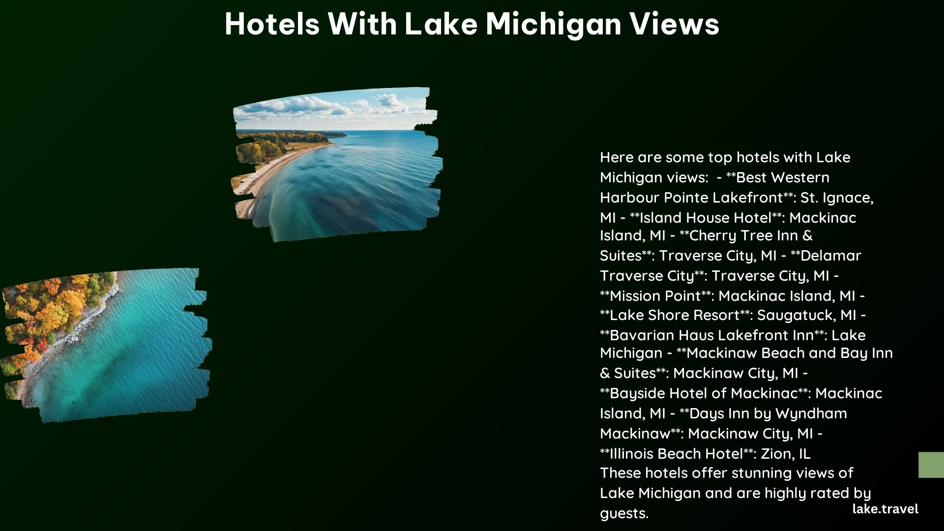 Hotels With Lake Michigan Views