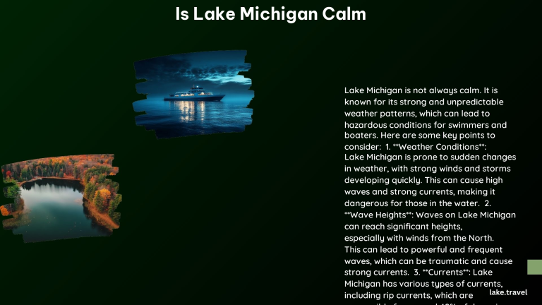 Is Lake Michigan Calm 1