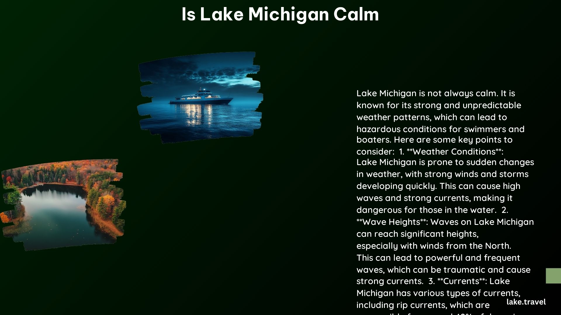 Is Lake Michigan Calm