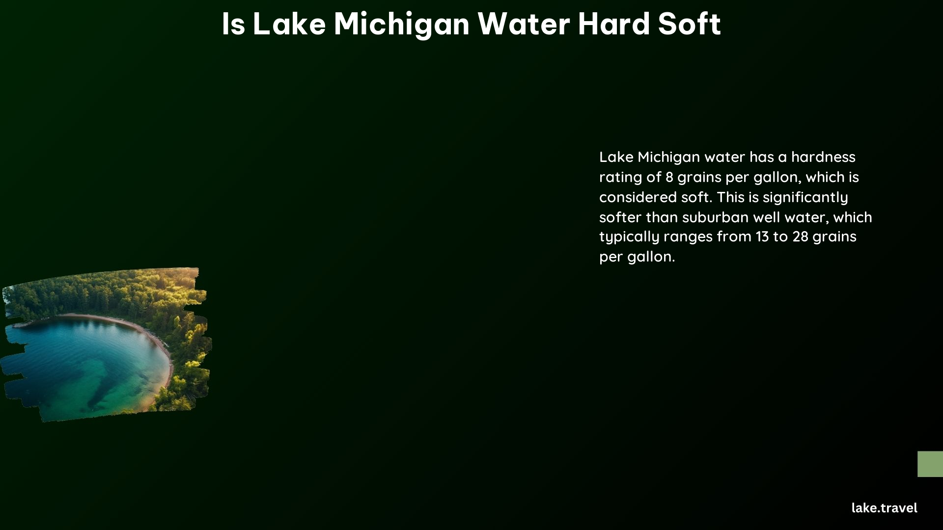 Is Lake Michigan Water Hard Soft