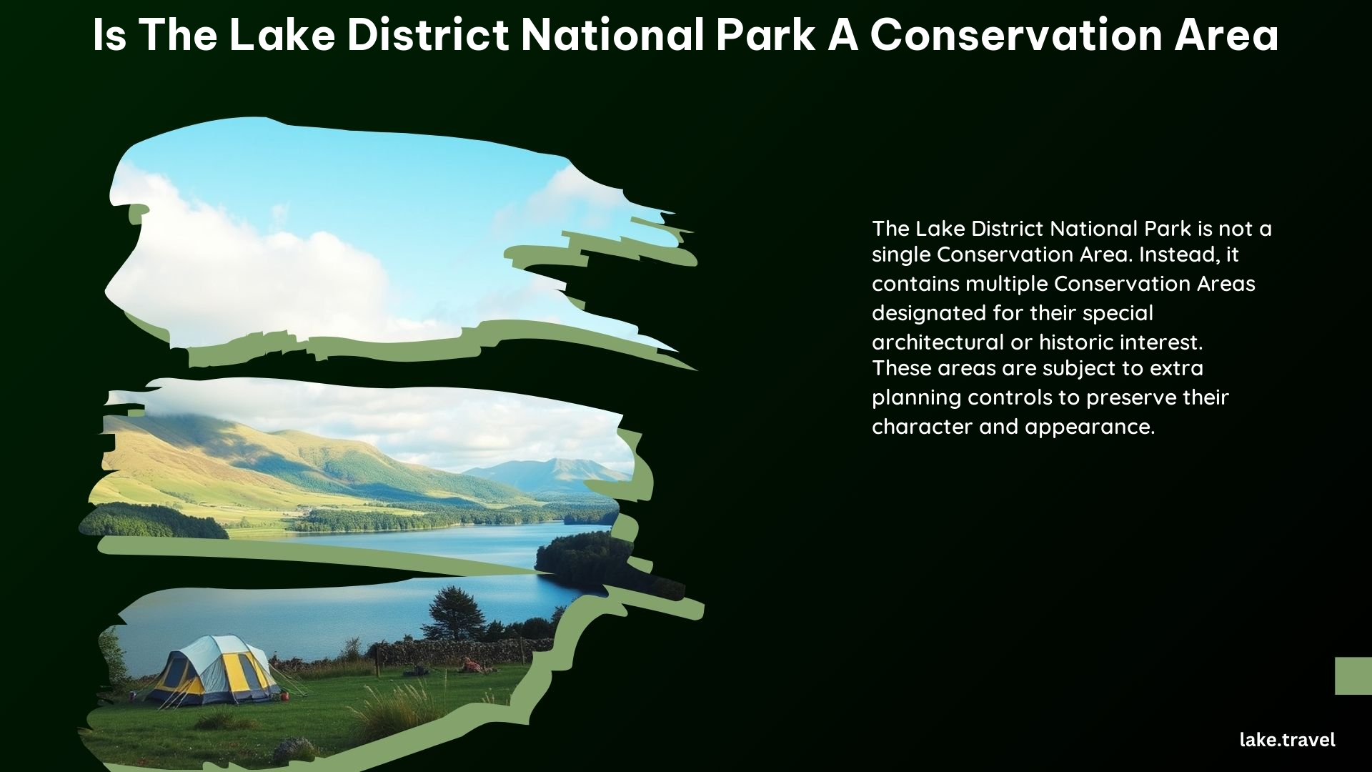 Is the Lake District National Park a Conservation Area