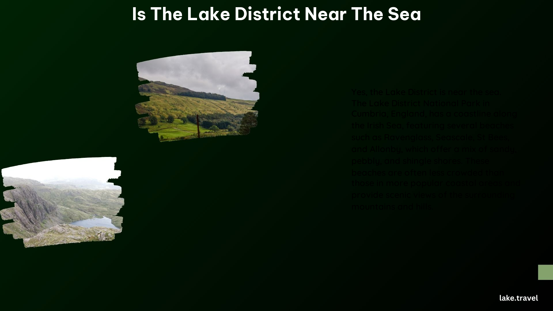 Is the Lake District Near the Sea