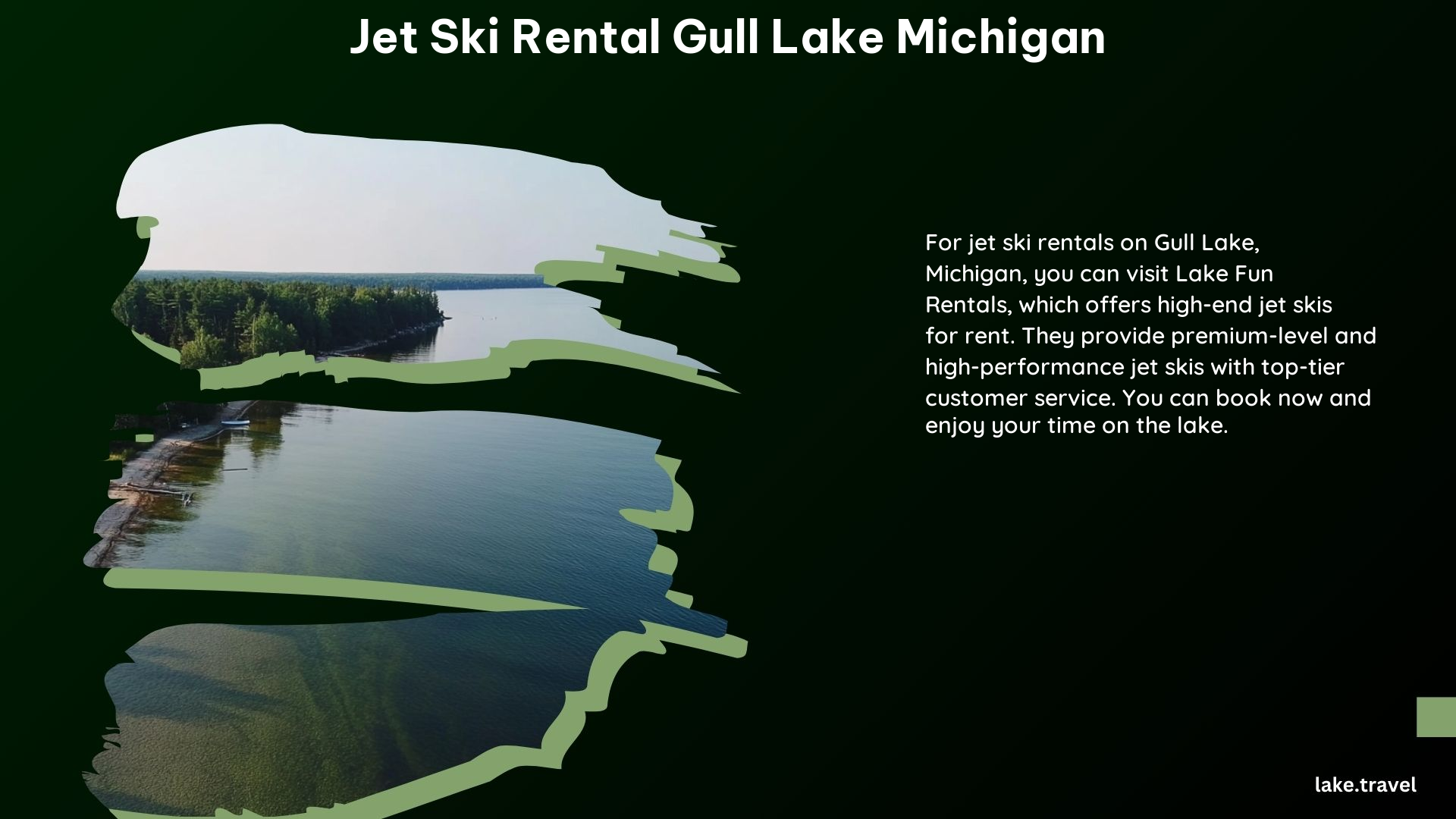 Jet Ski Rental Gull Lake Michigan