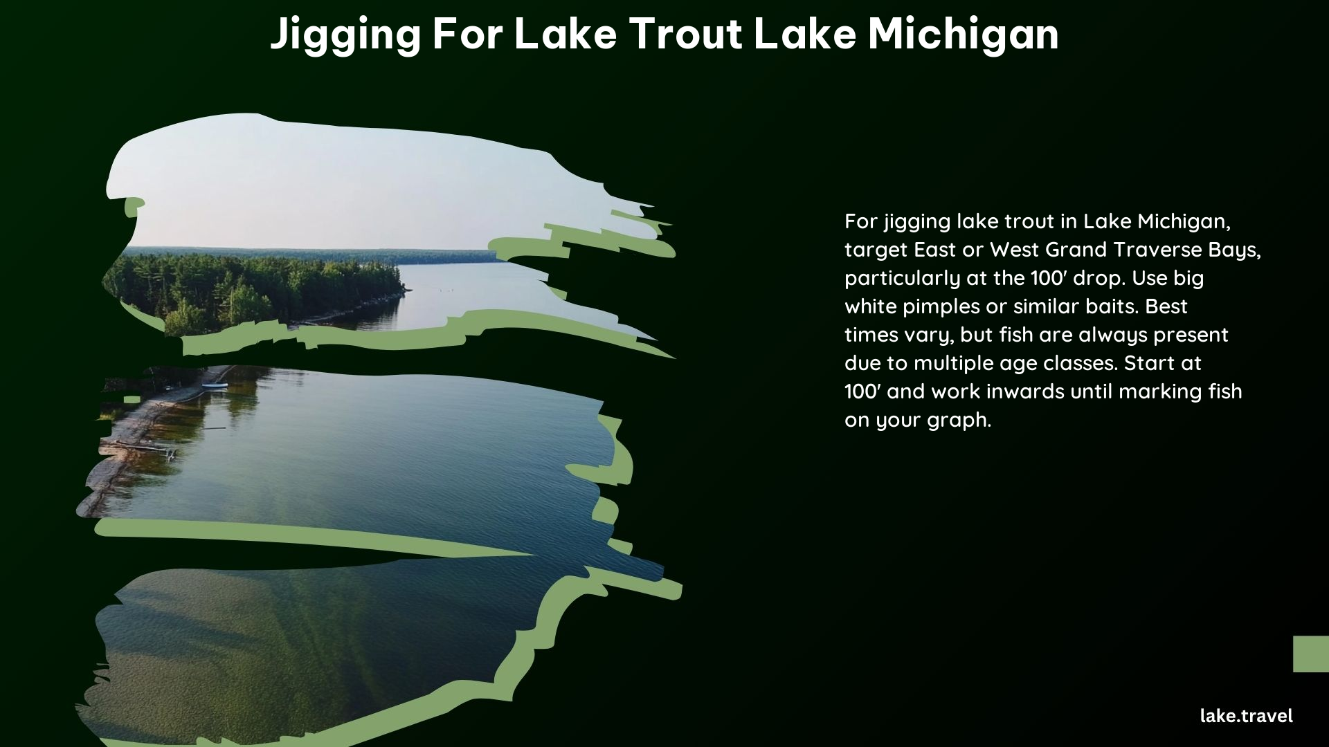 Jigging for Lake Trout Lake Michigan