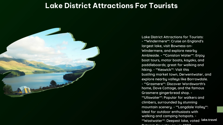 Lake District Attractions for Tourists