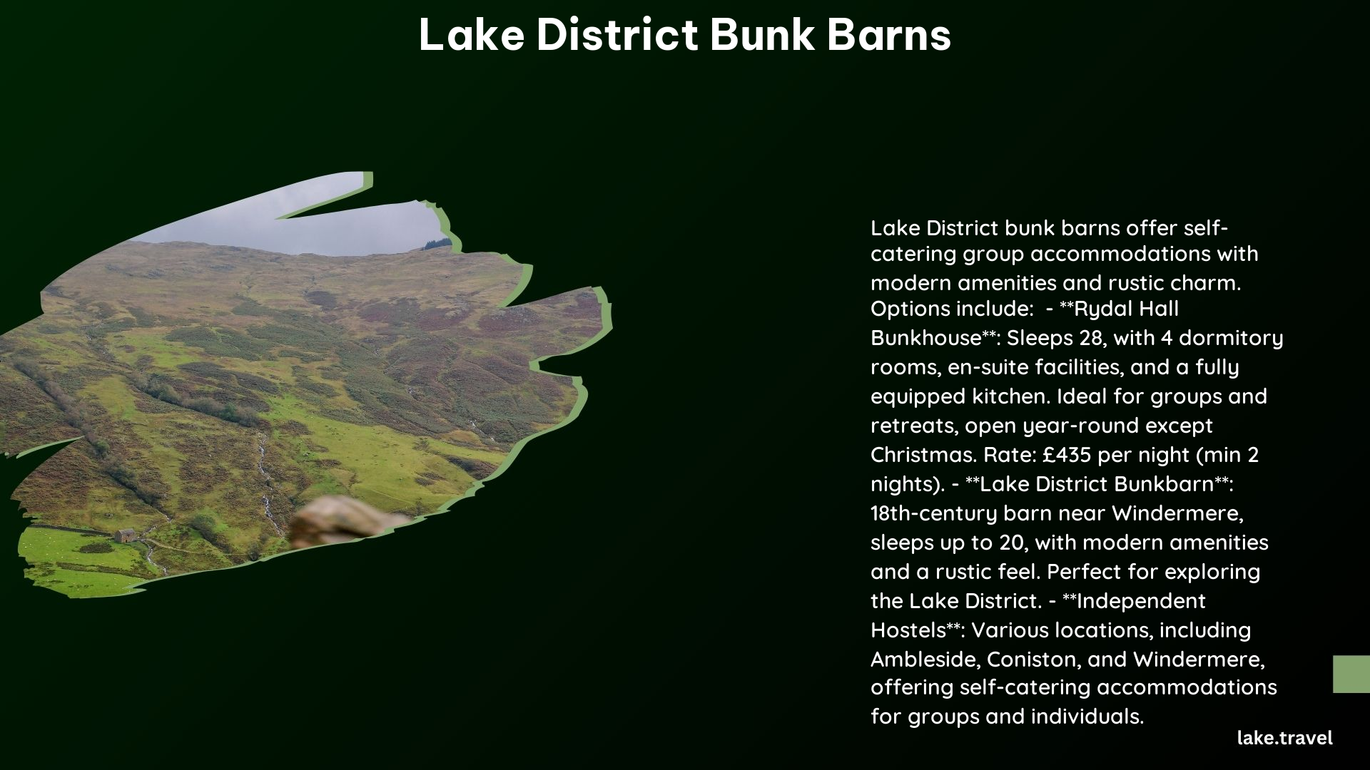 Lake District Bunk Barns