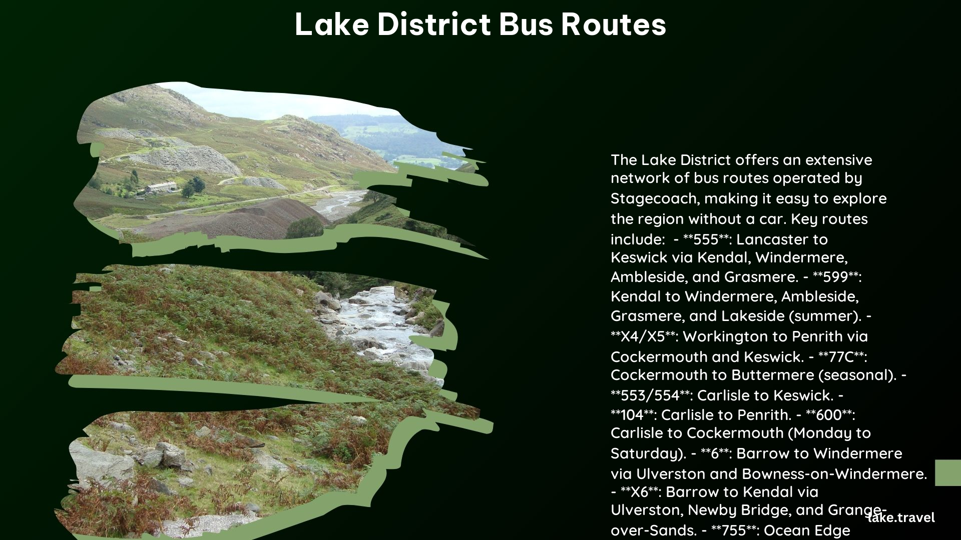 Lake District Bus Routes