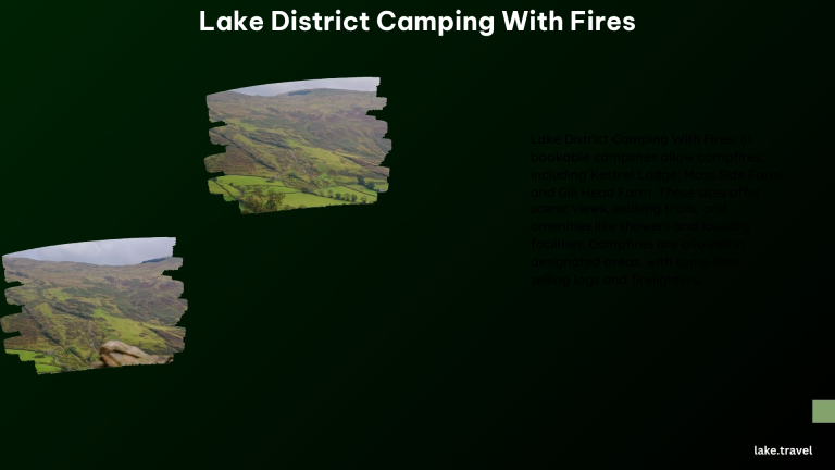 Lake District Camping With Fires