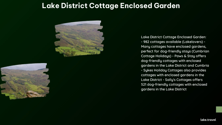 Lake District Cottage Enclosed Garden