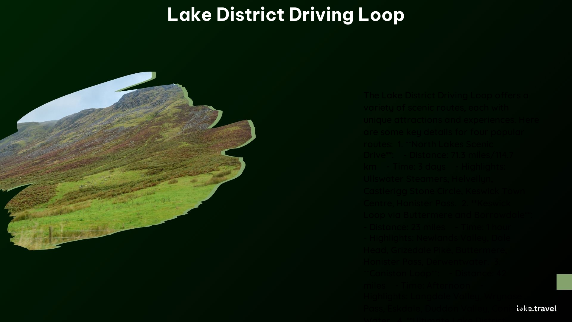 Lake District Driving Loop