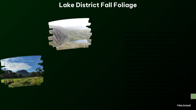 Lake District Fall Foliage