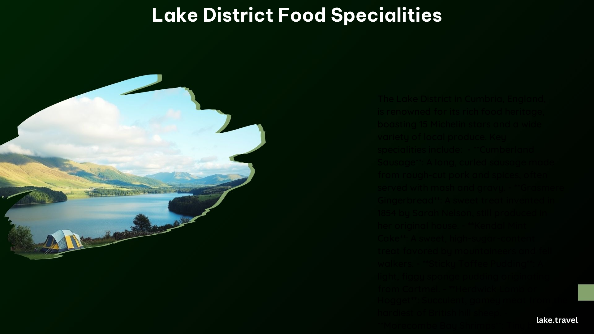 Lake District Food Specialities