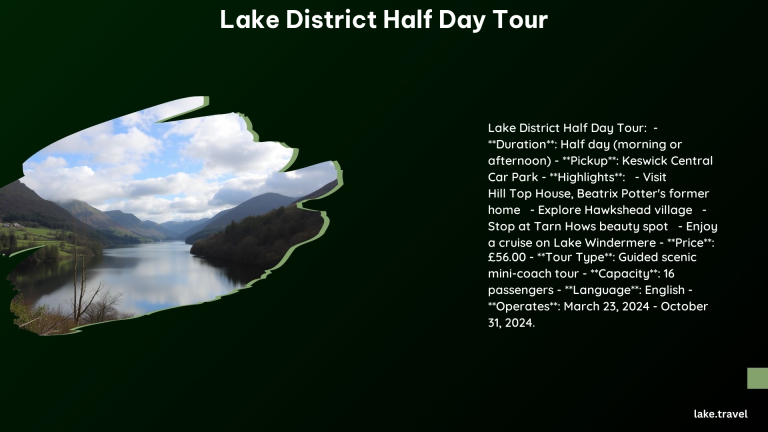 Lake District Half Day Tour