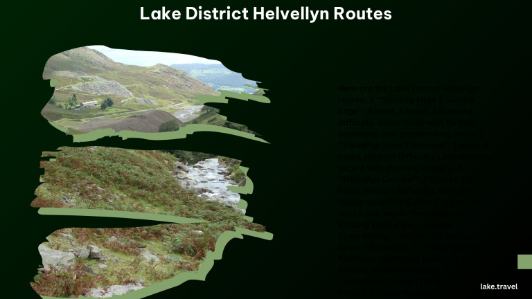 Lake District Helvellyn Routes