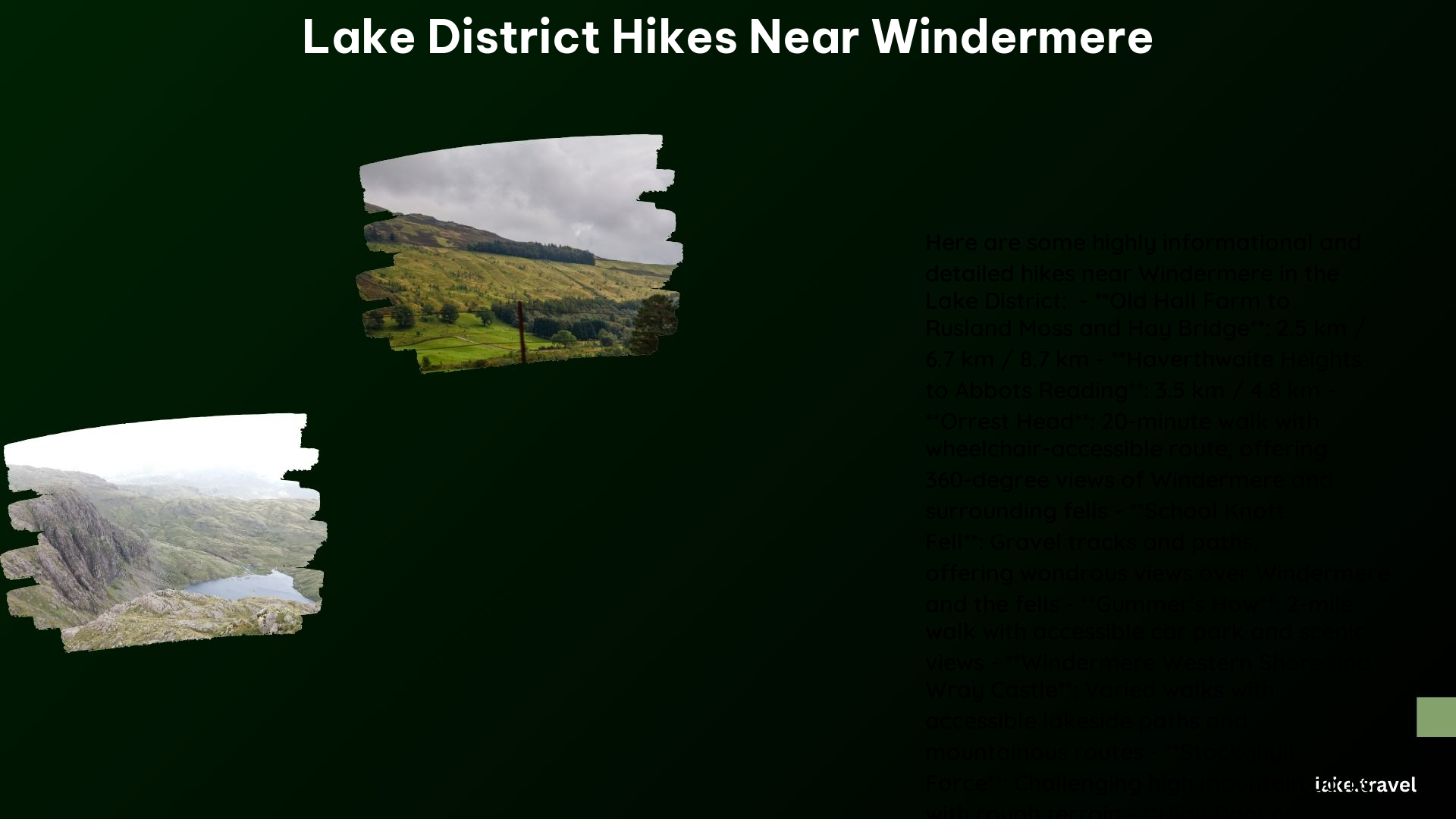 Lake District Hikes Near Windermere