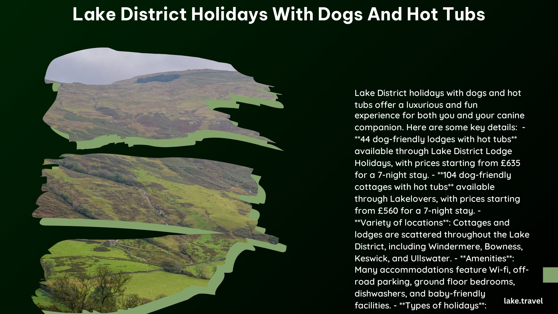 Lake District Holidays With Dogs and Hot Tubs