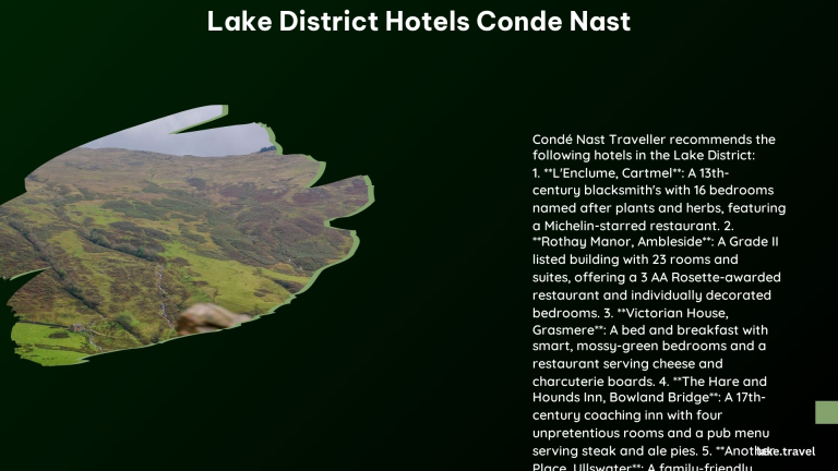 Lake District Hotels Conde Nast