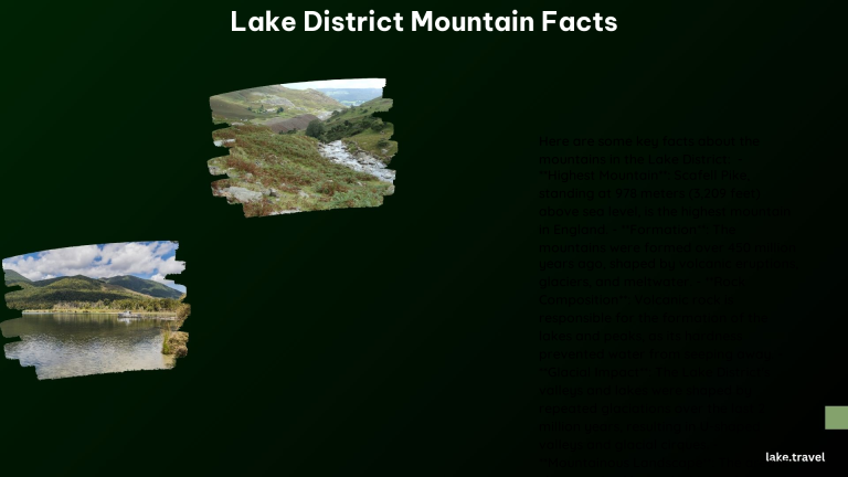 Lake District Mountain Facts