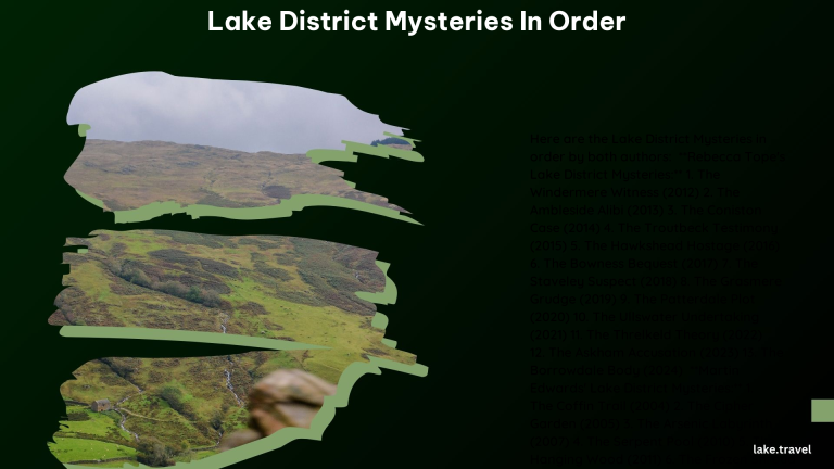 Lake District Mysteries in Order