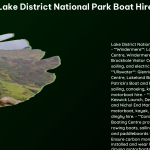 Lake District National Park Boat Hire