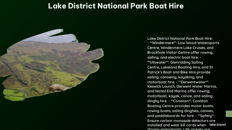 Lake District National Park Boat Hire