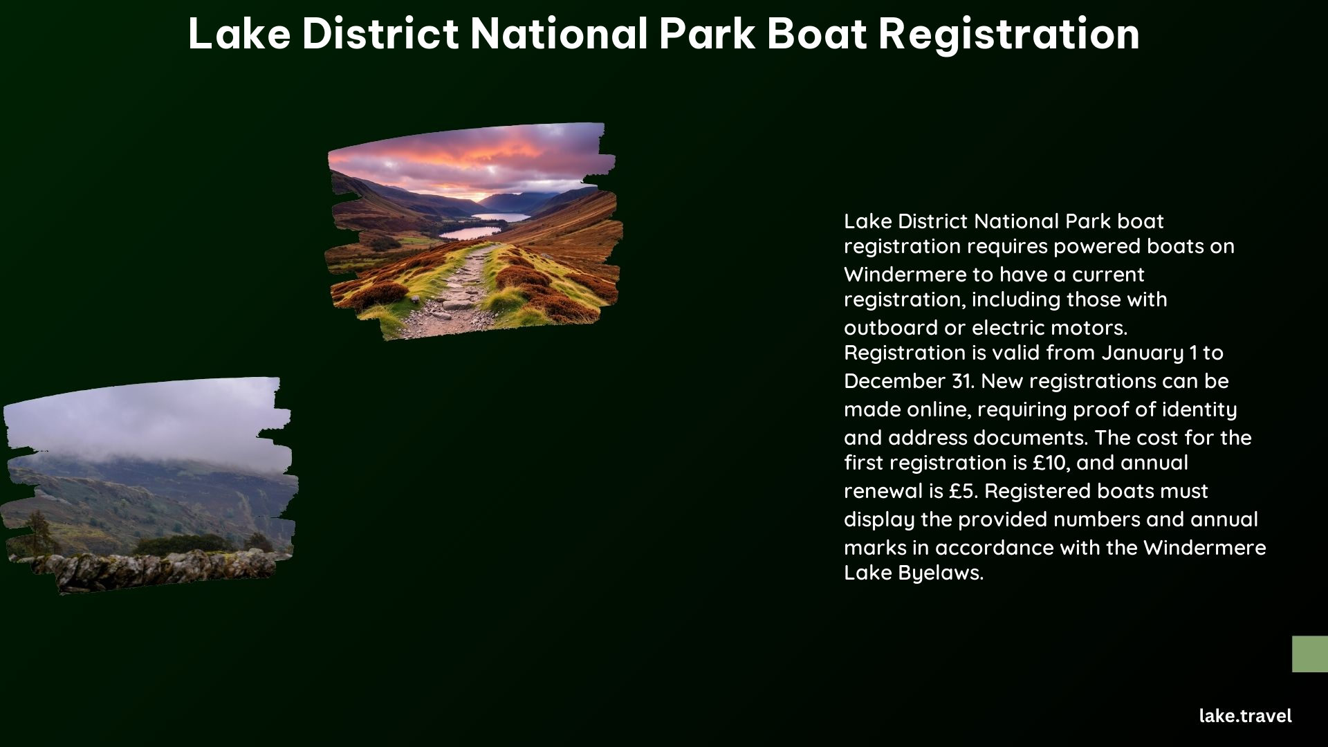 Lake District National Park Boat Registration