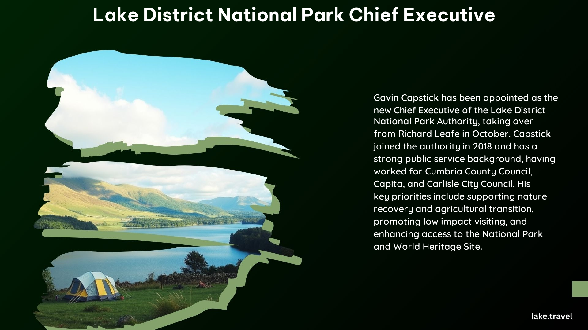 Lake District National Park Chief Executive