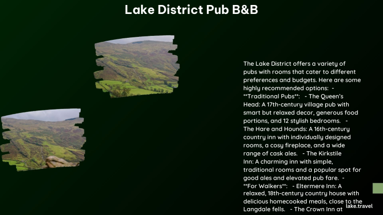 Lake District Pub BB