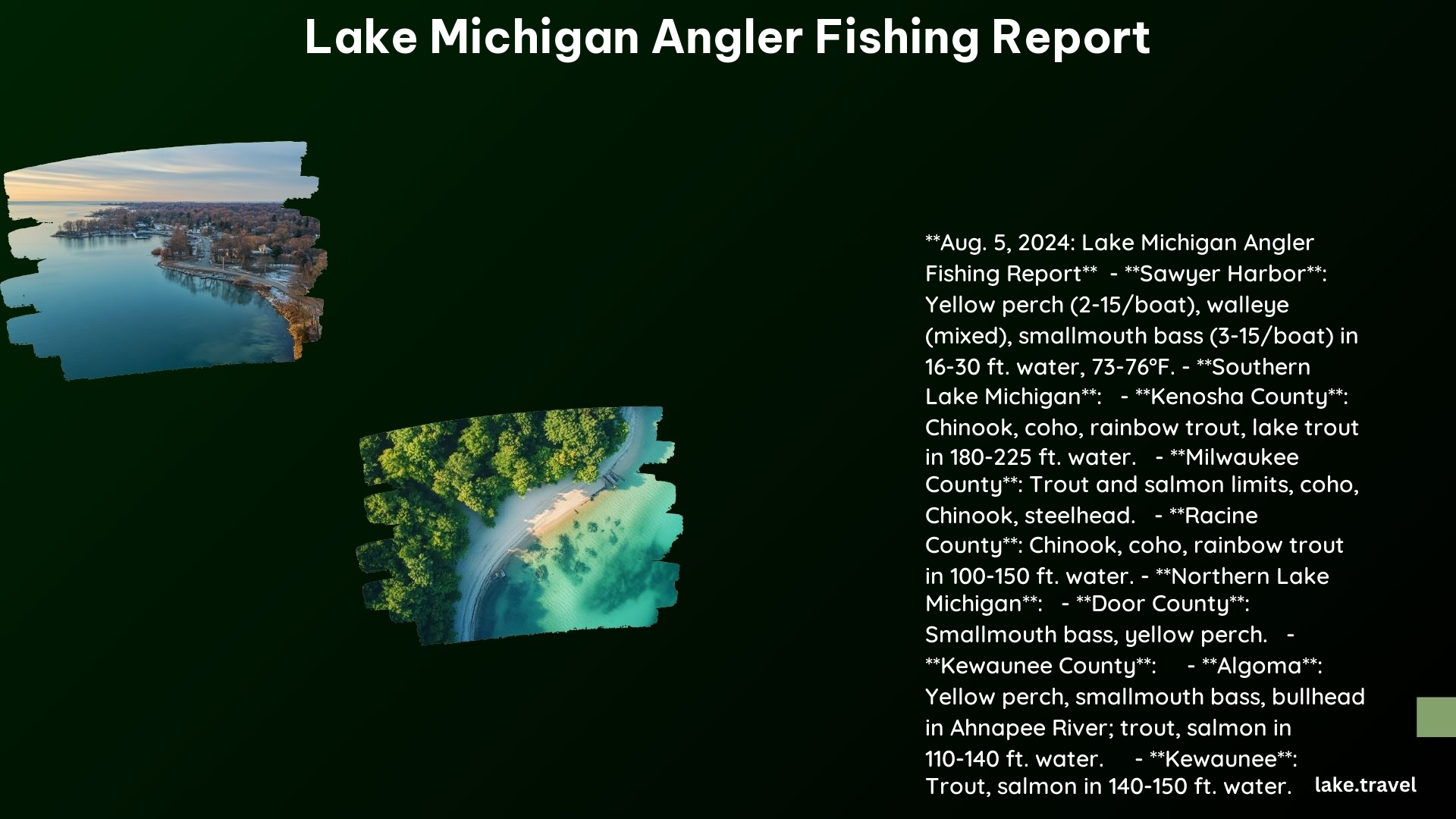 Lake Michigan Angler Fishing Report