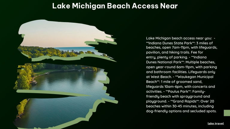 Lake Michigan Beach Access Near