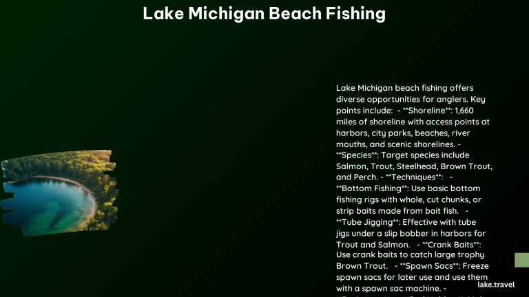 Lake Michigan Beach Fishing