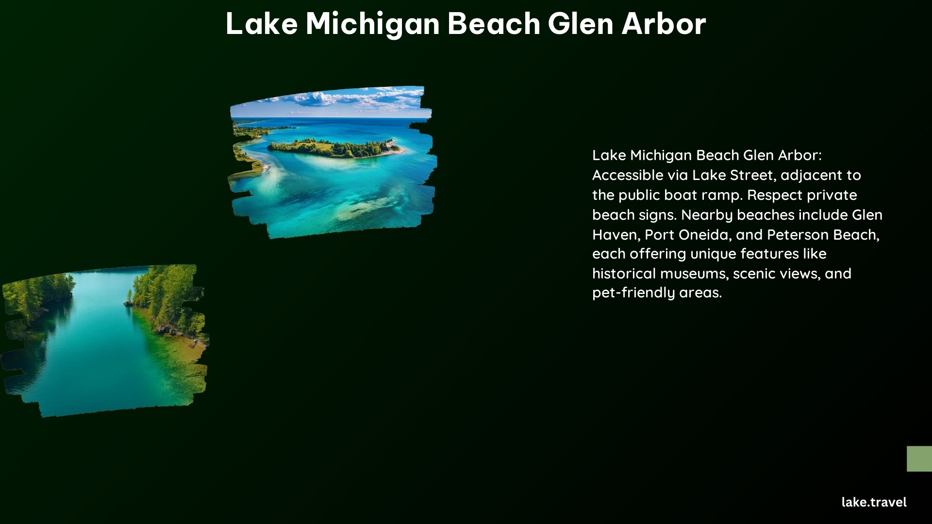 Lake Michigan Beach Glen Arbor