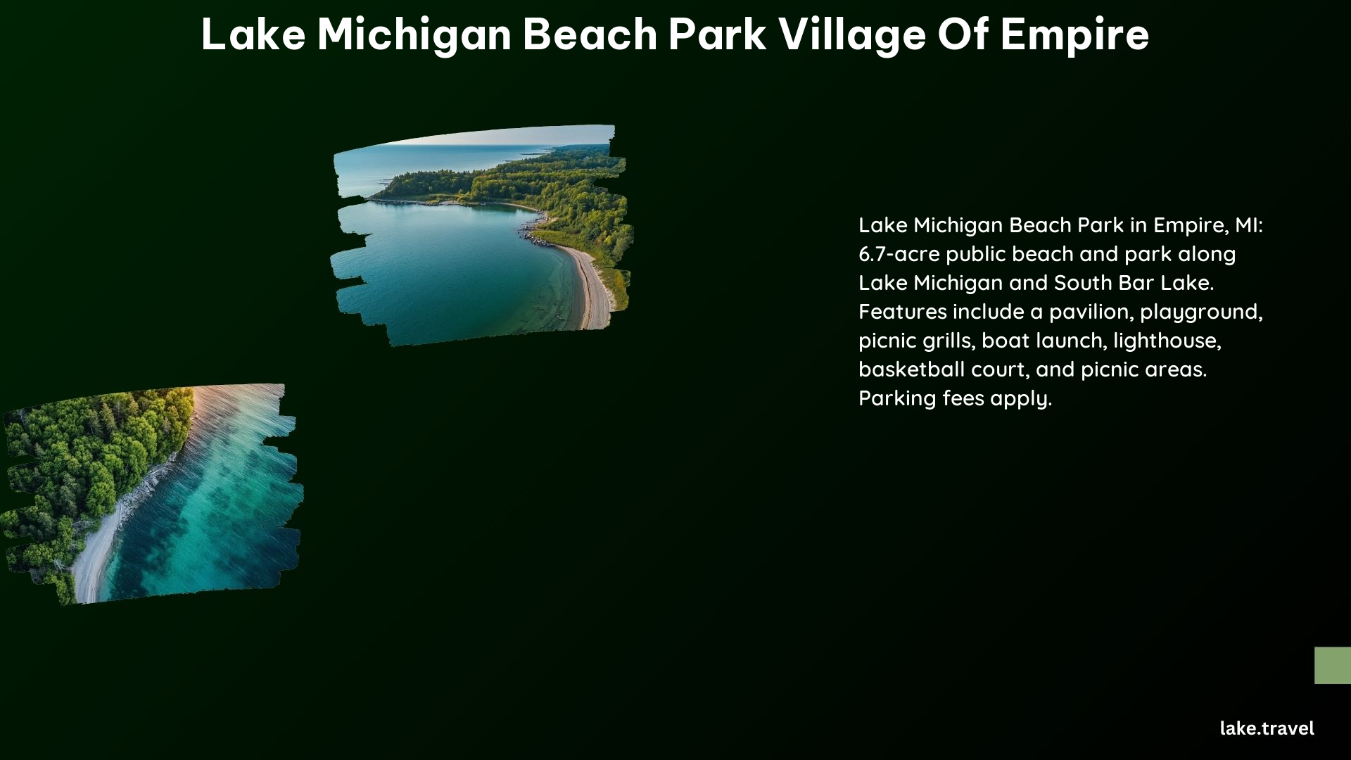 Lake Michigan Beach Park Village of Empire