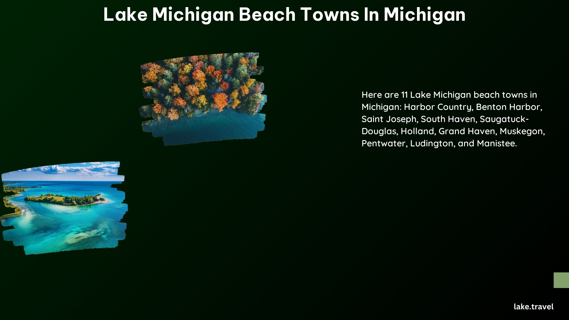 Lake Michigan Beach Towns in Michigan